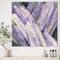 Designart - Geometric Purple Glacier - Modern Farmhouse Premium Canvas Wall Art